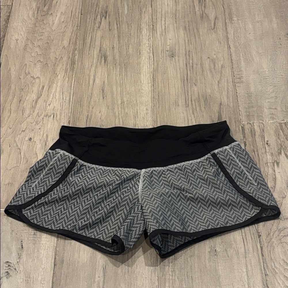 lululemon athletica Black and Gray Athletic Shorts.